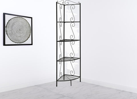Metal Corner Shelf Bookcase