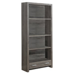 Dark Taupe Particle Board Hollow Bookcase