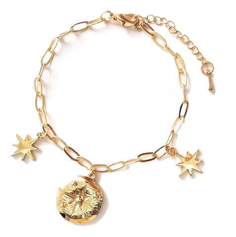 Gold Icon Charm Bracelet