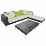 4 Piece Garden Lounge Set with Cushions