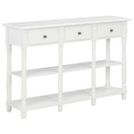 Console Table White 47.2"x 11.8"x 29.9"