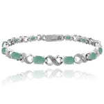 Gemstone Infinity Bracelet