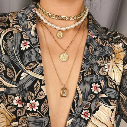 4 Piece Necklace Set