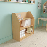 Modern Indoor Natural Wooden 3 Shelf Book Display