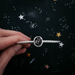 Oval Meteorite Cuff Bracelet