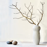 Maja: Ribbed, Porcelain, Ikebana Vase