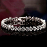 White Gold and Cubic Zirconia Tennis Bracelet