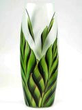 Tropical leaves Ikebana Floor Vase