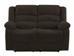 Contemporary Brown Fabric Sofa