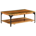 Coffee Table with Shelf 39.4"x23.6"x13.8" Solid Reclaimed Wood