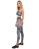 Arleta Seamless Leggings & Sports Bra Set - Grey
