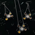 Jupiter Jewelry Gift Set - Galilean Moons Earrings and Necklace