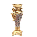 Ambrose Gold Plated Crystal Embellished Ceramic Vase