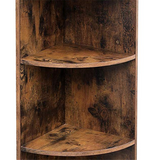 4 Tier Wood Corner Shelf Storage Rack