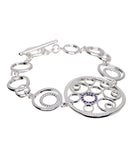 Julia Silver Plated Chain Bracelet
